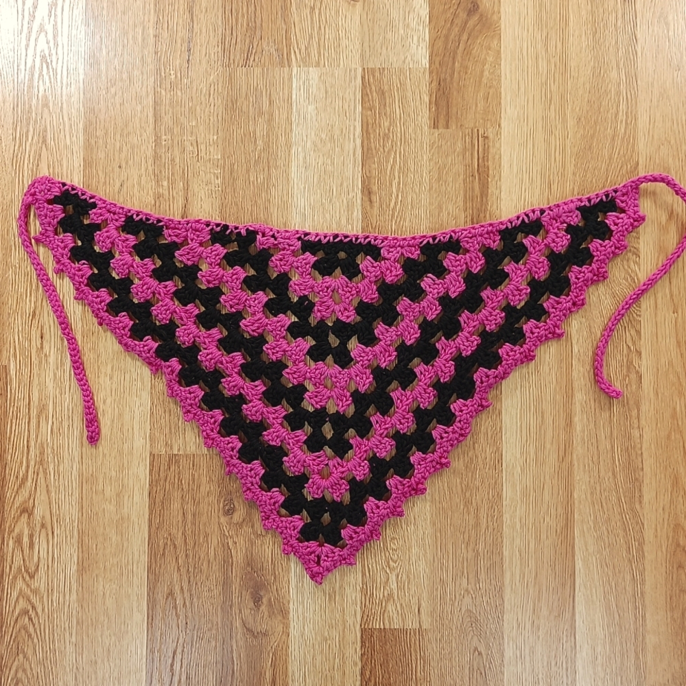 Hand-made Crochet Kerchief/Bandana